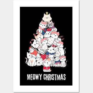 Meowy-christmas Posters and Art